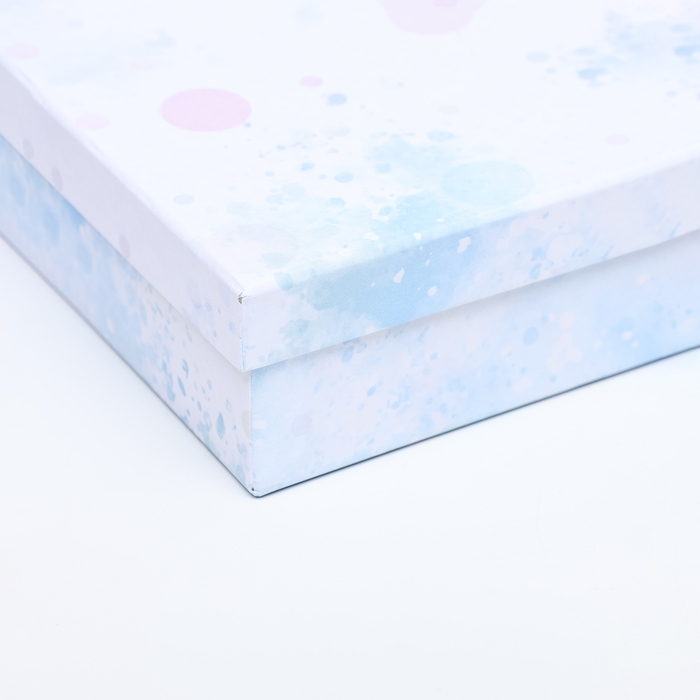 Подарочная коробка квадратная Подарочная коробка квадратная "Небо",13,5 х 13,5 х 5 см