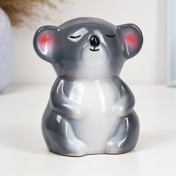 Копилка Копилка "Коала" 13х10см, серая