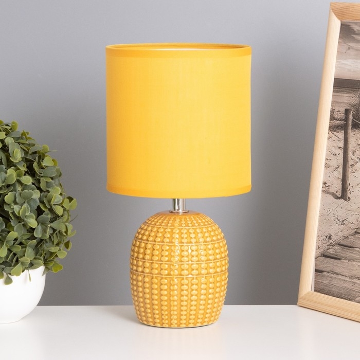 Лампа настольная Лампа настольная "Иона" 1х40Вт Е14 коричневый 13х13х25см