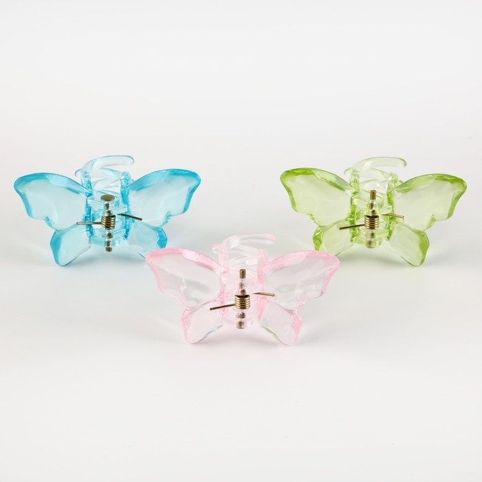 Краб для волос 3 шт. бабочки «Believe in yourself» 3 шт., 4.5 х 3 х 3 см Краб для волос 3 шт. бабочки «Believe in yourself» 3 шт., 4.5 х 3 х 3 см