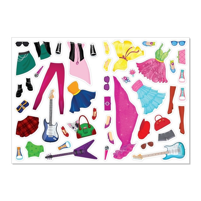 Наклейки «Наряди куколку. Суперзвезда», 12 стр. Наклейки «Наряди куколку. Суперзвезда», 12 стр.