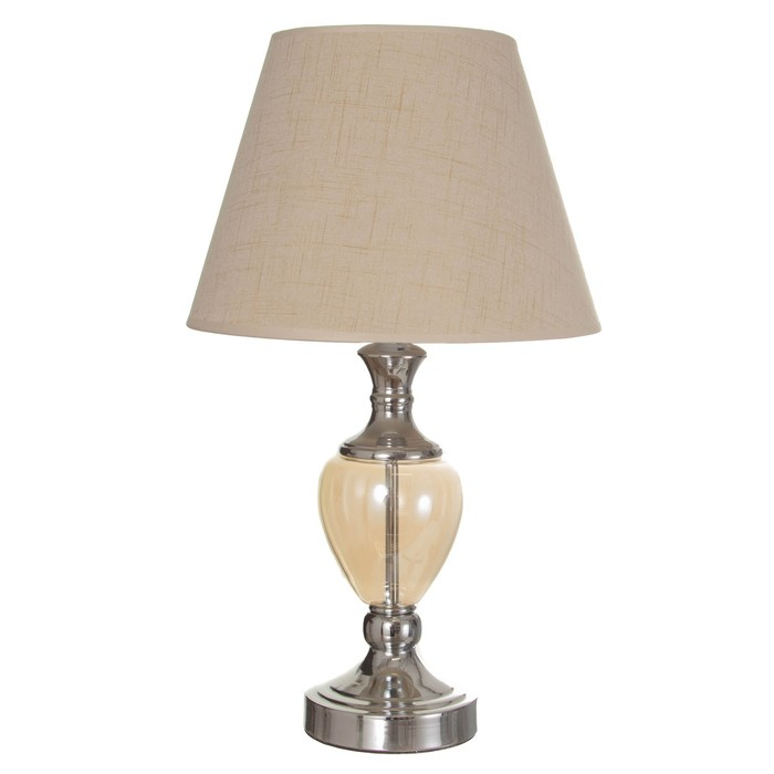 Лампа настольная 16713/1 E27 40Вт хром 28х28х50 см RISALUX Лампа настольная 16713/1 E27 40Вт хром 28х28х50 см RISALUX