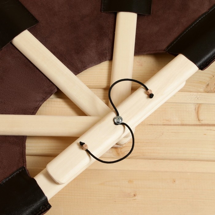 Веер банный для разгона пара коричневый, кожа Веер банный для разгона пара коричневый, кожа