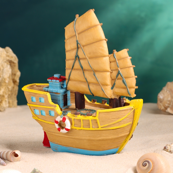 Корабль сувенирный  Корабль сувенирный "Парусник" 15*17*9см