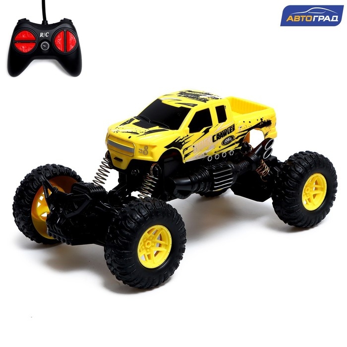 Джип радиоуправляемый «Пикап», 1:18, работает от батареек, цвет жёлтый Джип радиоуправляемый «Пикап», 1:18, работает от батареек, цвет жёлтый