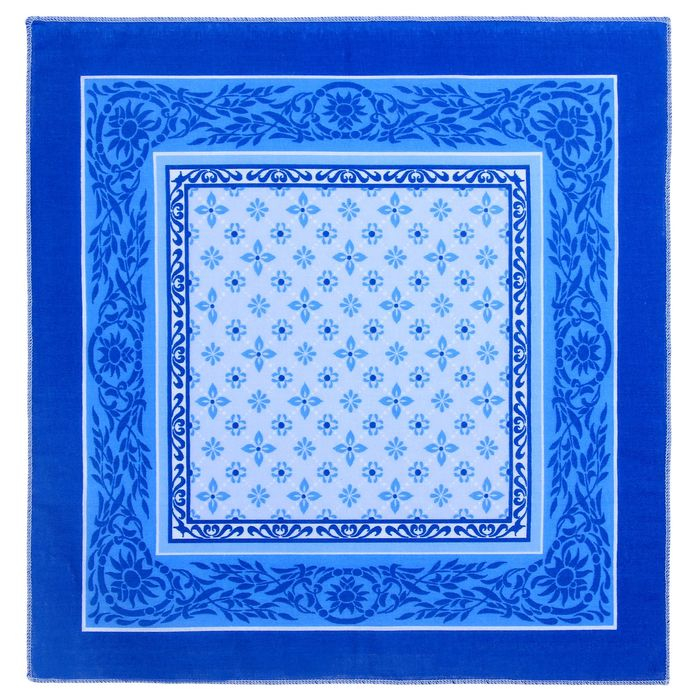Мужские носовые платки  Мужские носовые платки "Этель" размер 30х30 см, (набор 12 шт,), цвет синий, рисунок МИКС