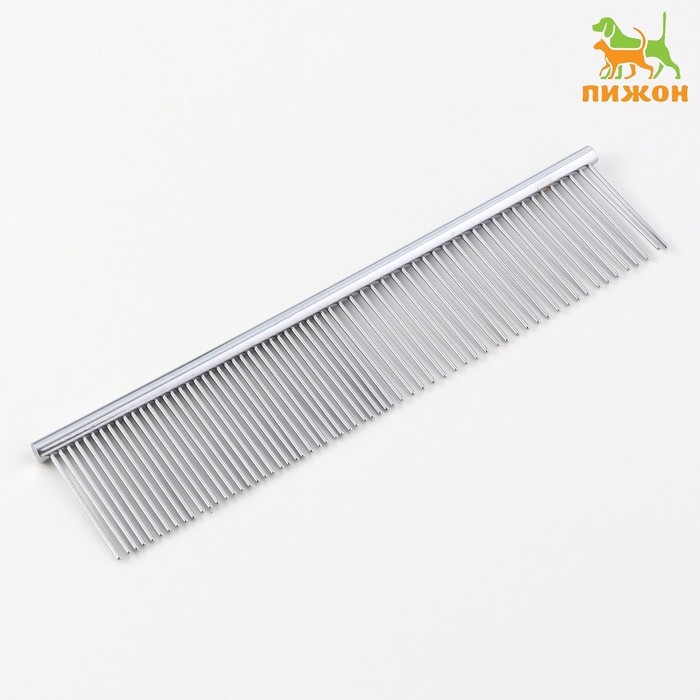 Расчёска металлическая средняя, редкие и частые зубья, 19 х 4 см Расчёска металлическая средняя, редкие и частые зубья, 19 х 4 см
