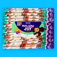 Маршмеллоу "ЧЕБУРАШКА MALLOW JOY", косичка, 25 г