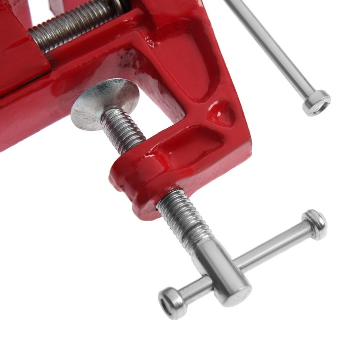 Тиски слесарные ТУНДРА, винтовой зажим, 60 мм