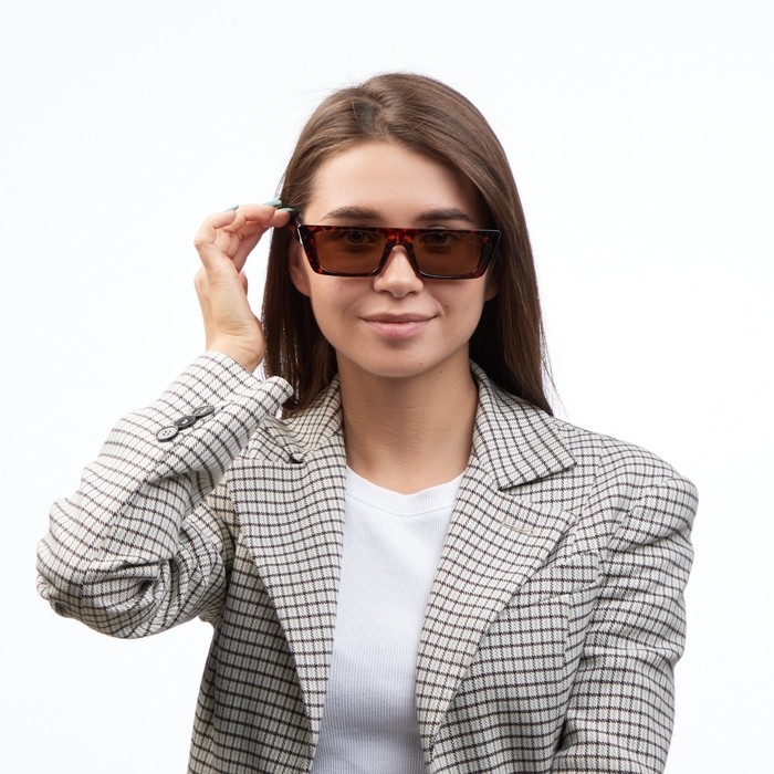 Очки солнцезащитные Очки солнцезащитные "OneSun", uv 400, дужка 14.5 см, ширина 15 см, линза 3.2 х 5.2 см