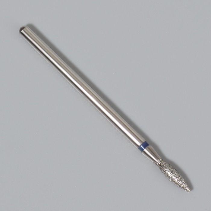 Фреза алмазная для маникюра «Пламя», средняя зернистость, 2,5 × 10 мм, в пластиковом футляре Фреза алмазная для маникюра «Пламя», средняя зернистость, 2,5 × 10 мм, в пластиковом футляре