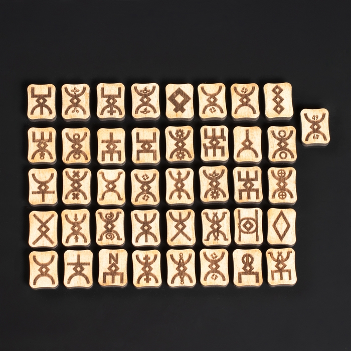 Набор рун Набор рун "Русы", 41шт, бук