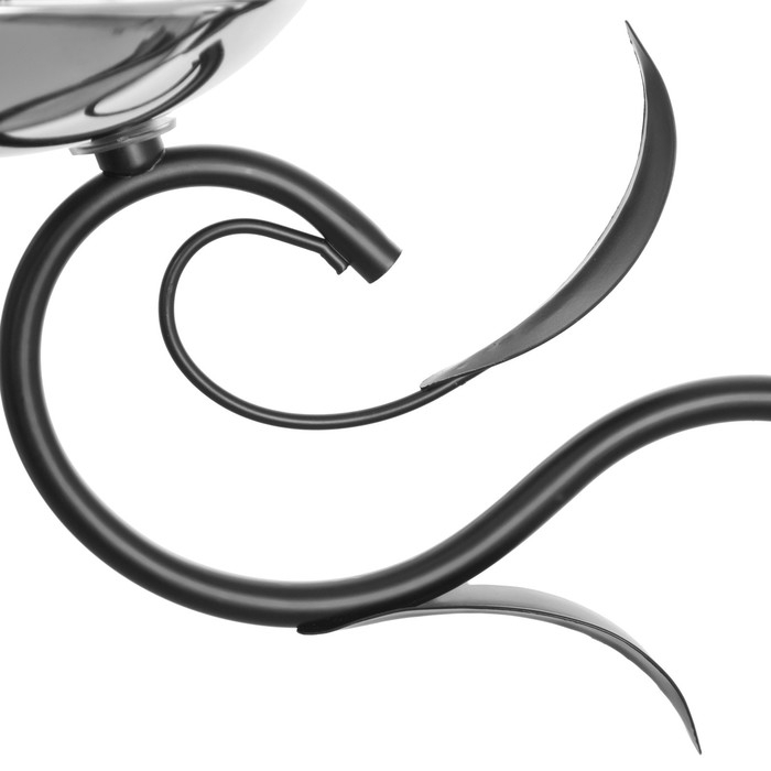 Люстра Люстра "Девин" 3хЕ27 40Вт черно-хромовый 55х55х30 см BayerLux