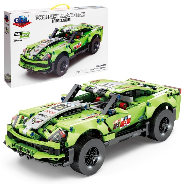 Конструктор инерционный «Спорткар», коллекционная модель, 501 деталь Конструктор инерционный «Спорткар», коллекционная модель, 501 деталь