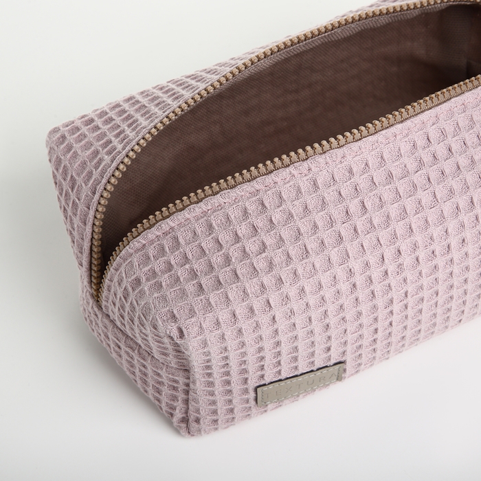 Косметичка на молнии TEXTURA, цвет розовый Косметичка на молнии TEXTURA, цвет розовый