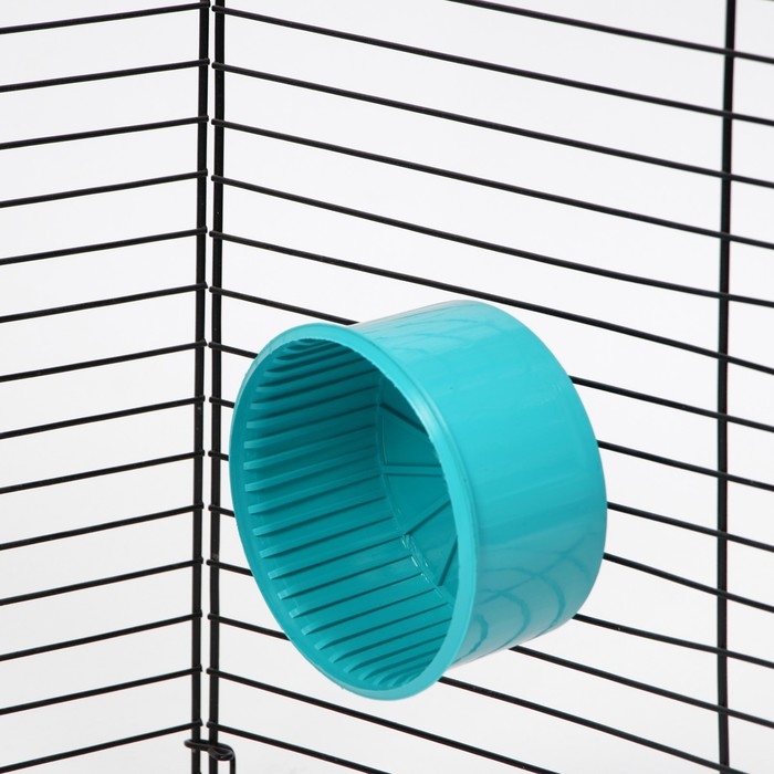 Колесо для грызунов полузакрытое пластиковое, с подставкой, 9 см, бирюзовое Колесо для грызунов полузакрытое пластиковое, с подставкой, 9 см, бирюзовое