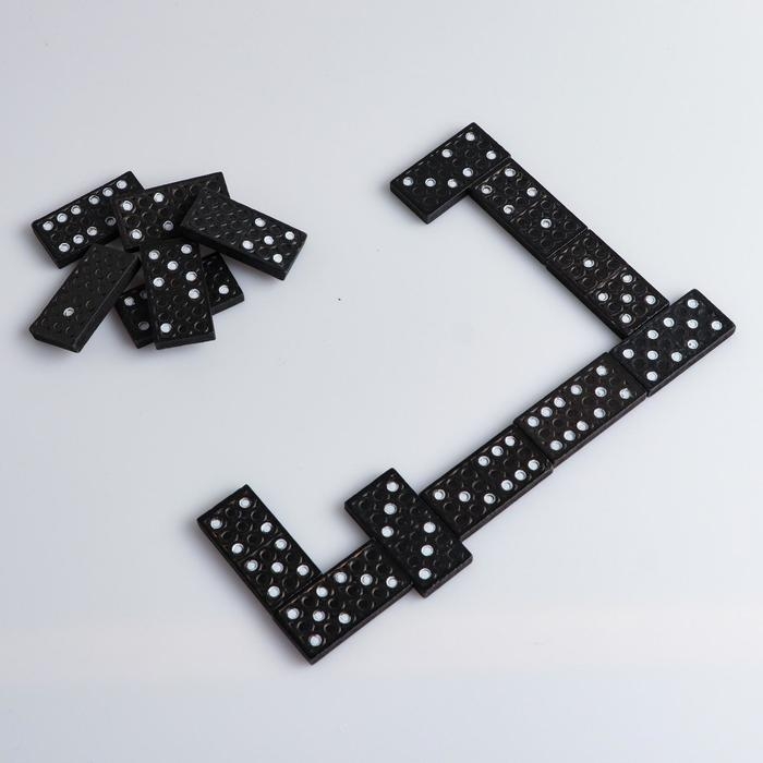 Домино настольная игра  Домино настольная игра "Время игры", 14.7 х 5 х 2.7 см, костяшка 3.7 х 1.9 см