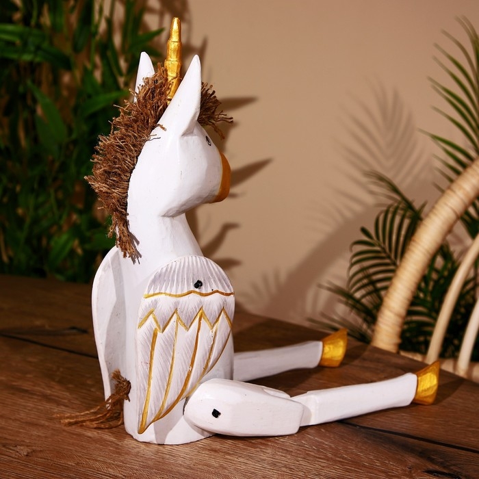 Сувенир "Единорог" висячие лапки, дерево 50 см