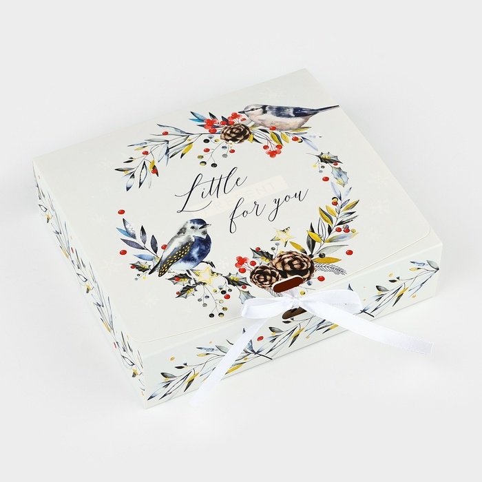 Коробка подарочная новогодняя складная «Волшебного Нового года», 20 х 18 х 5 см, Новый год Коробка подарочная новогодняя складная «Волшебного Нового года», 20 х 18 х 5 см, Новый год