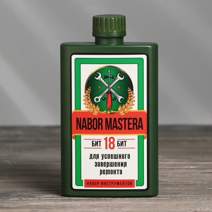 Набор отверток в фляге «Набор мастера», универсальный, 18 предметов Набор отверток в фляге «Набор мастера», универсальный, 18 предметов