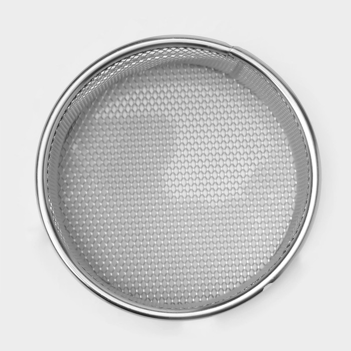 Корзинка для картофеля фри Доляна «Лонгфилд», d=9 см, h=6 см, цвет серебристый Корзинка для картофеля фри Доляна «Лонгфилд», d=9 см, h=6 см, цвет серебристый