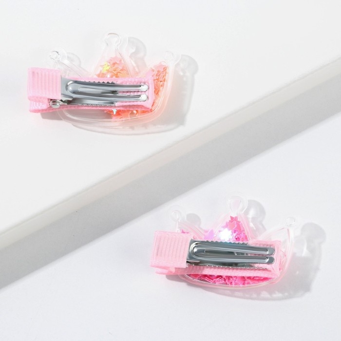 Заколки для волос Princess , 2 шт. (шейкер) Заколки для волос Princess , 2 шт. (шейкер)