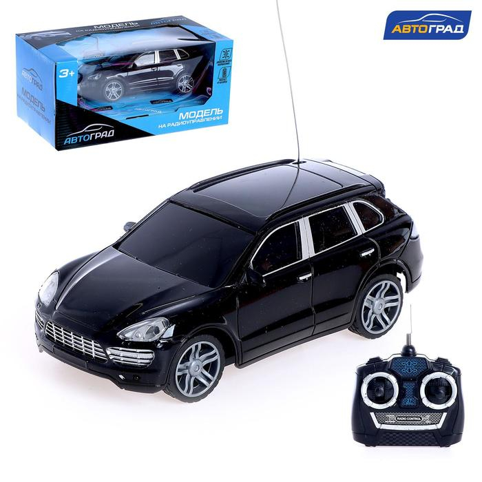 Машина на радиоуправлении, работает от батареек, цвет чёрный Машина на радиоуправлении, работает от батареек, цвет чёрный