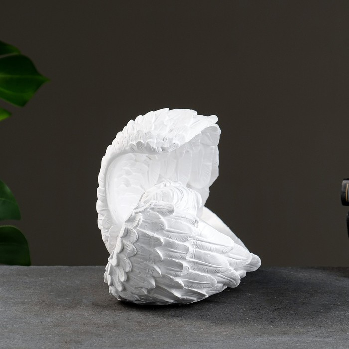 Фигура  Фигура "Ангел в крыле большой" 17х38х21см, белый