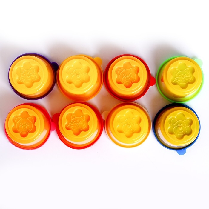 Тесто для лепки в банках, 8 цв, 70 гр Тесто для лепки в банках, 8 цв, 70 гр