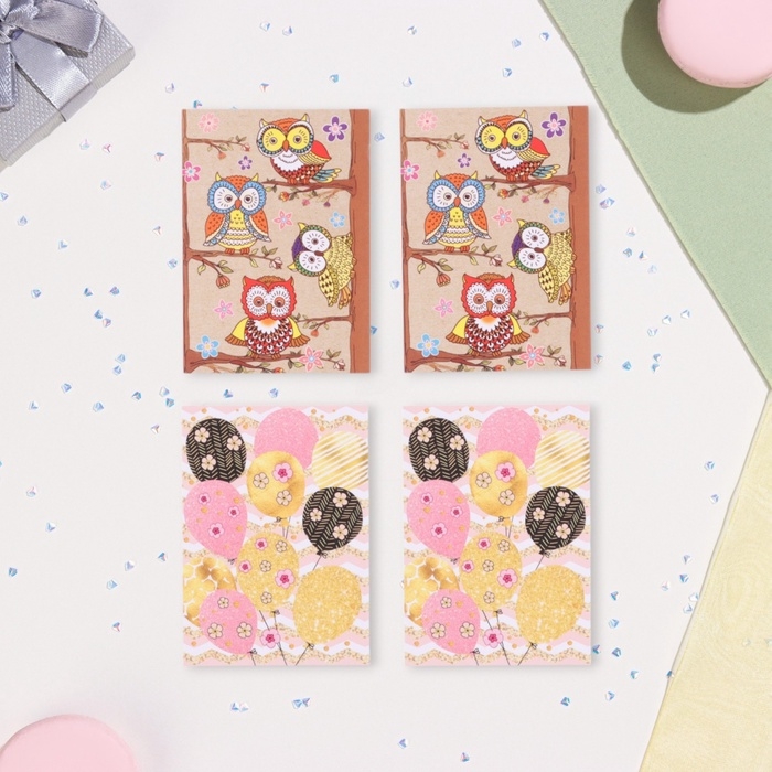 Набор мини-открыток  Набор мини-открыток "Пожелания - 2" подарки, 40 штук, 5 х 7 см