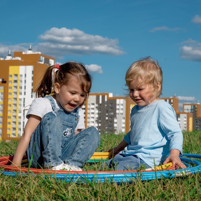 Обруч, диаметр 90 см, цвет голубой Обруч, диаметр 90 см, цвет голубой