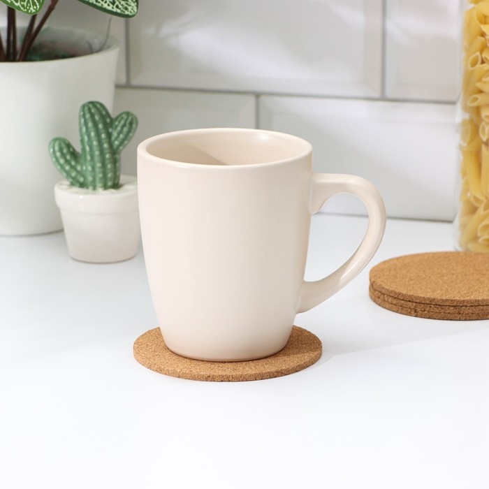 Набор подставок под горячее Доляна, 4 шт, d=10 см Набор подставок под горячее Доляна, 4 шт, d=10 см