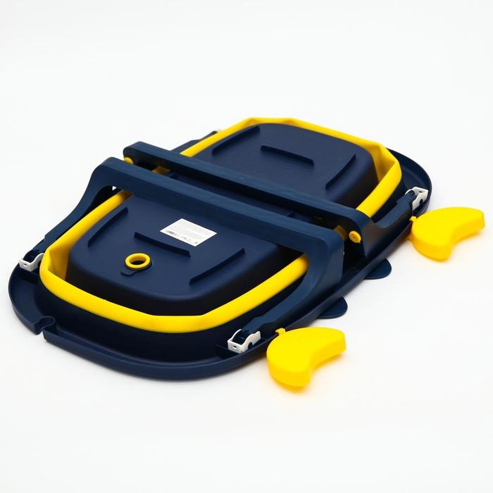 Ванночка детская складная со сливом, «Краб», 67 см., цвет синий/желтый Ванночка детская складная со сливом, «Краб», 67 см., цвет синий/желтый