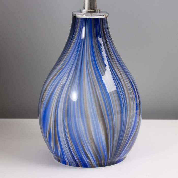 Настольная лампа Настольная лампа "Фьюжн" E14 40Вт синий 25х25х39 см RISALUX