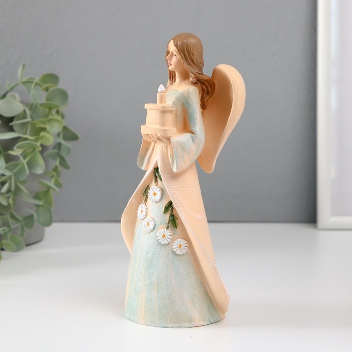 Сувенир полистоун Сувенир полистоун "Девушка-ангел с тортом в руках" МИКС 7х11х21 см