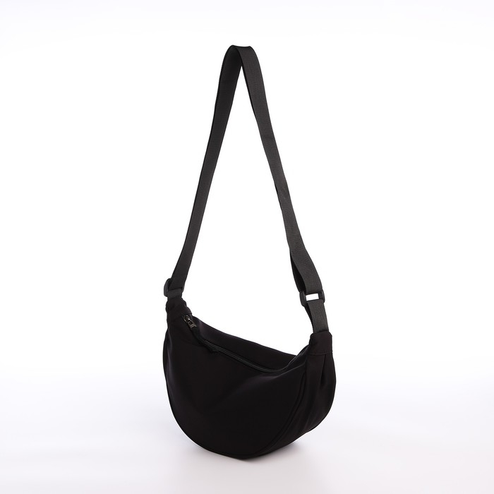 Сумка молодёжная на молнии, цвет чёрный Сумка молодёжная на молнии, цвет чёрный