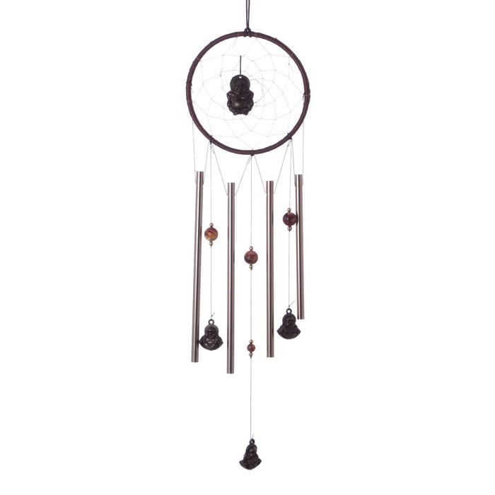 Музыка ветра+ловец снов Музыка ветра+ловец снов "Хотей в круге" 4 трубки 52 см