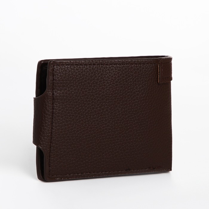 Портмоне мужское на магните, отдел для купюр, для карт, цвет коричневый Портмоне мужское на магните, отдел для купюр, для карт, цвет коричневый
