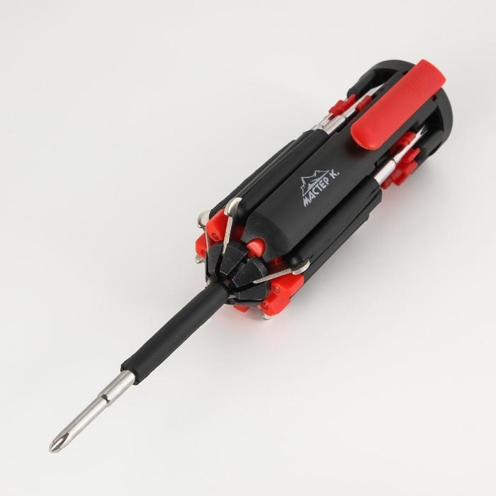 Фонарь многофункциональный, мультитул 8 в 1  Фонарь многофункциональный, мультитул 8 в 1 "Мастер К", 8 в 1, 6 LED, 3 Вт, 12 х 4 см, 3 ААА