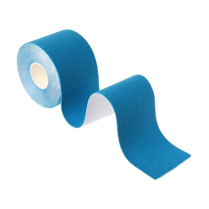 Кинезио-тейп, 5 см × 5 м, цвет синий Кинезио-тейп, 5 см × 5 м, цвет синий