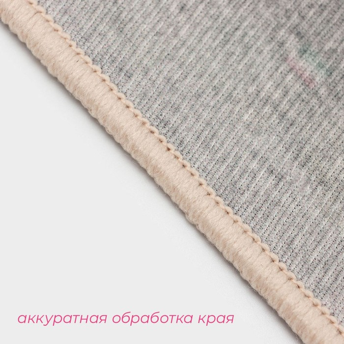 Коврик Доляна «Фло», 60×100 см, цвет серый Коврик Доляна «Фло», 60×100 см, цвет серый