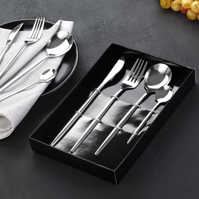 Столовые приборы из нержавеющей стали &laquo;Попробуй мечту на вкус&raquo;, 4 предмета