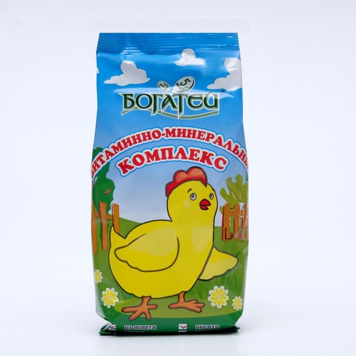 Премикс ВМК  Премикс ВМК "Богатей" для цыплят, утят, гусят, индюшат и др.домашней птицы, 500 г