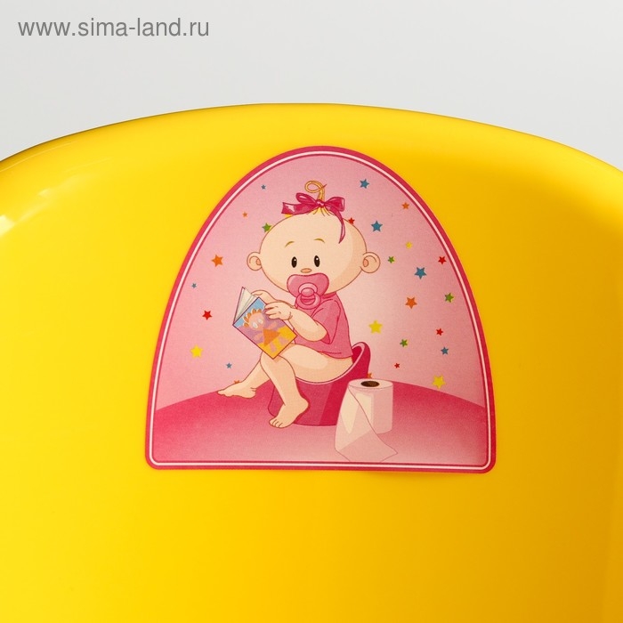 Горшок детский антискользящий «Комфорт» с крышкой, съёмная чаша, цвет жёлтый Горшок детский антискользящий «Комфорт» с крышкой, съёмная чаша, цвет жёлтый