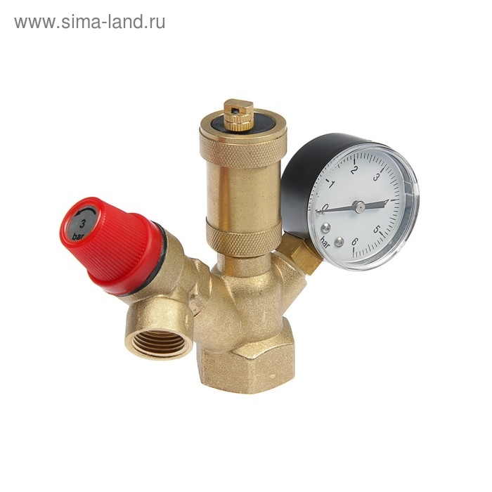 Группа безопасности Группа безопасности "СТМ" ТЕРМО, для котлов отопления, 1", компактная