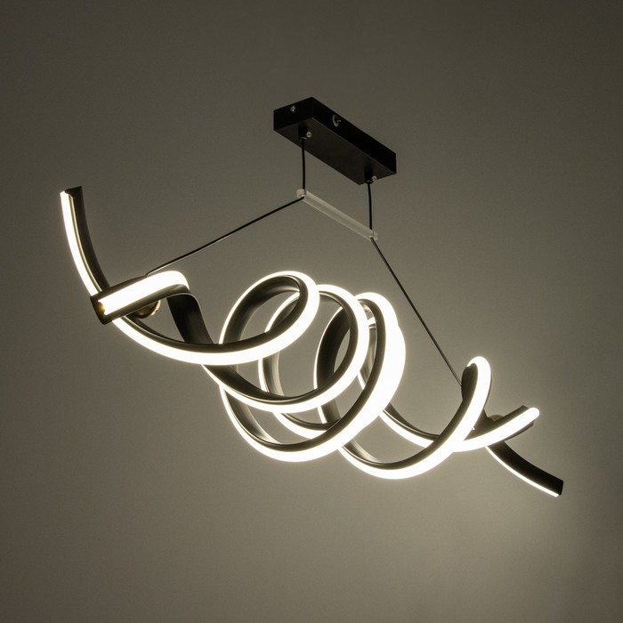 Светильник с ПДУ Светильник с ПДУ "Авен" LED 96Вт 3000-6000К черный 90х18х16 см