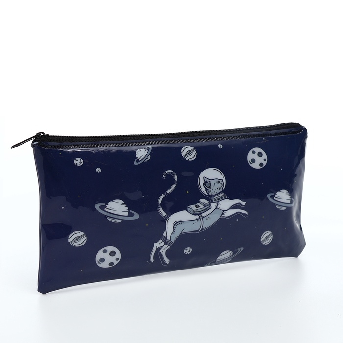 Косметичка-пенал на молнии, цвет синий Косметичка-пенал на молнии, цвет синий