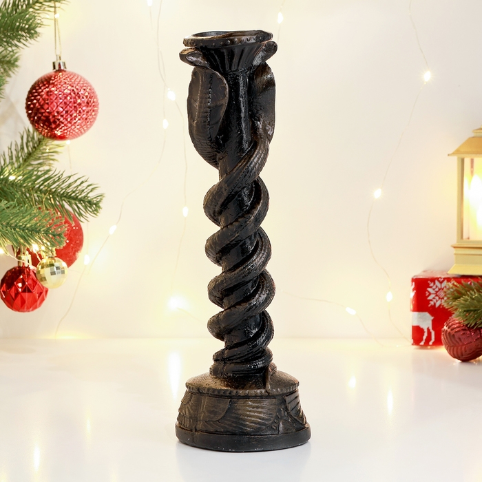 Подсвечник Подсвечник "Змея" 9см, антик