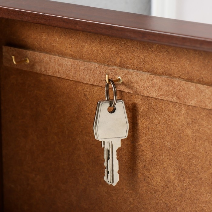 Ключница Ключница "Домики" 19х24 см орех