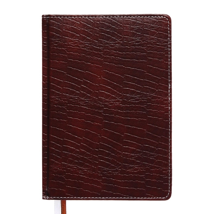 Ежедневник датированный 2024 года, А5, 176 листов, Attomex.Croco, обложка искусственная кожа, ляссе, блок 70 г/м2, коричневый Ежедневник датированный 2024 года, А5, 176 листов, Attomex.Croco, обложка искусственная кожа, ляссе, блок 70 г/м2, коричневый